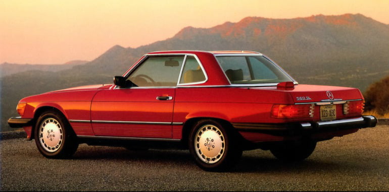 50 jaar geleden werd de Mercedes-Benz R107 gepresenteerd